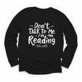 Don't Talk To Me I'm Reading Minimalist Book Lover Youth Long Sleeve Tee Don't Talk To Me I'm Reading Minimalist Book Lover Youth Long Sleeve Tee