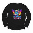 Dragon Reading a Book Bookworm Book Youth Long Sleeve Tee