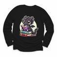 Dragon Reading A Book Cute Bookworm Book Lover Youth Long Sleeve Tee