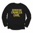 Dungeon Crawler Carl Yellow Text Logo LitRPG Series Book Youth Long Sleeve Tee
