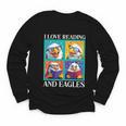 Eagle Love Reading And Eagles Child Book Lover Youth Long Sleeve Tee Eagle Love Reading And Eagles Child Book Lover Youth Long Sleeve Tee