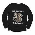 Easily Distracted By Dragons Books Bookworm Women Men Kids Youth Long Sleeve Tee Easily Distracted By Dragons Books Bookworm Women Men Kids Youth Long Sleeve Tee