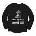 Easily Distracted By Plants & Books Plant Book Lover Youth Long Sleeve Tee Easily Distracted By Plants & Books Plant Book Lover Youth Long Sleeve Tee