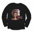 Education Is Freedom History Month Teacher Books Afro Youth Long Sleeve Tee