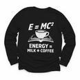 EMC2 Energy Milk x Coffee Science Book Math Lover Youth Long Sleeve Tee