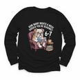 English Bulldog Dog Reading Book 67 Six Seven Meme Youth Long Sleeve Tee