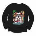 English Bulldog Reading a Book Dog Youth Long Sleeve Tee