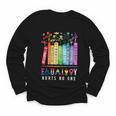 Equality Hurts No One Floral Books LGBTQ Pride Human Rights Youth Long Sleeve Tee Equality Hurts No One Floral Books LGBTQ Pride Human Rights Youth Long Sleeve Tee