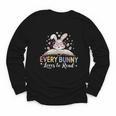 Every Bunny Loves To Read Book Lover Bookworm Rabbit Easter Youth Long Sleeve Tee