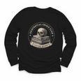 Existential Crisis Club Lifetime Member Skull And Books Youth Long Sleeve Tee