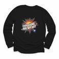 Explosions Are My Art Comic Book Boom Youth Long Sleeve Tee