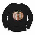 Fall Book Pumpkin Halloween Teacher Librarian Thanksgiving Youth Long Sleeve Tee