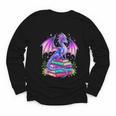 Fantasy Dragon Reading Books Bookworm Youth Long Sleeve Tee Fantasy Dragon Reading Books Bookworm Youth Long Sleeve Tee