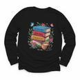Fantasy Drama Tragedy Books Subtle Reader Librarian Flower Youth Long Sleeve Tee