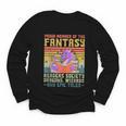 Fantasy Reader Society Reading Book Retro Bookworm Reader Youth Long Sleeve Tee