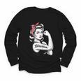 Female Librarian Rosie Riveter Book Guardian Woman Youth Long Sleeve Tee Female Librarian Rosie Riveter Book Guardian Woman Youth Long Sleeve Tee