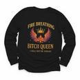 Fire Breathing Bitch Queen I Will Not Be Afraid Fantasy Book Youth Long Sleeve Tee Fire Breathing Bitch Queen I Will Not Be Afraid Fantasy Book Youth Long Sleeve Tee