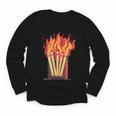 Flames And Lighter Costume For Matchbook Lovers Youth Long Sleeve Tee Flames And Lighter Costume For Matchbook Lovers Youth Long Sleeve Tee
