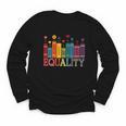 Floral Flower Book Equality Human Rights Women's Rights Youth Long Sleeve Tee