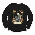 Floral Tarot Card The Reader Skeleton Reading Book Youth Long Sleeve Tee Floral Tarot Card The Reader Skeleton Reading Book Youth Long Sleeve Tee