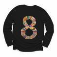 Fun 8th Birthday Books Themed 8 Years Old Boys Kids Girls Youth Long Sleeve Tee