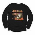 Ghost Library Reading Books Halloween Men Women Kids Youth Long Sleeve Tee Ghost Library Reading Books Halloween Men Women Kids Youth Long Sleeve Tee