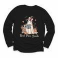 Ghost Reading Book Coquette Bow Halloween Girl Kid Teacher Youth Long Sleeve Tee Ghost Reading Book Coquette Bow Halloween Girl Kid Teacher Youth Long Sleeve Tee