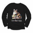 Girls Books I Do What I Want Calico Cat Lover Youth Long Sleeve Tee Girls Books I Do What I Want Calico Cat Lover Youth Long Sleeve Tee