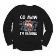 Go Away I'm Reading Book Reader Cute Fox Librarians Youth Long Sleeve Tee