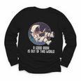 Good Book Is Out Of This World Astronaut Space Youth Long Sleeve Tee