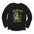 Good Girls Read Bad Books Vintage Skeleton Reader Youth Long Sleeve Tee Good Girls Read Bad Books Vintage Skeleton Reader Youth Long Sleeve Tee