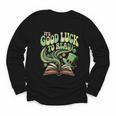 Groovy It's Good Luck To Read St Patrick's Day Book Lucky Youth Long Sleeve Tee Groovy It's Good Luck To Read St Patrick's Day Book Lucky Youth Long Sleeve Tee