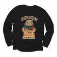Groundhogs Prefer Books Over Winter February Youth Long Sleeve Tee
