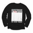 Guestbook 7th Birthday 7 Year Old Born 2018 Bday Youth Long Sleeve Tee