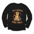 Halloween Fully Booked This Fall Book Ginger Cat Reading Youth Long Sleeve Tee Halloween Fully Booked This Fall Book Ginger Cat Reading Youth Long Sleeve Tee