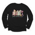 Harm Reduction Floral Book Overdose Awareness Nurse Youth Long Sleeve Tee