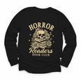 Horror Reading Spooky Vibes Bookish Horror Readers Book Club Youth Long Sleeve Tee Horror Reading Spooky Vibes Bookish Horror Readers Book Club Youth Long Sleeve Tee