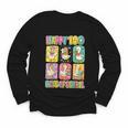 HUGvyn Happy 100 Days Of School Teacher Goose Preppy Books Youth Long Sleeve Tee