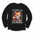 I'd Rather Be Reading Cute Fox Book Lover Reader Bookworm Youth Long Sleeve Tee