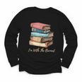 I'm With The Banned Read Banned Books Bookworm Men Women Youth Long Sleeve Tee