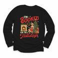 I'm Booked For The Holidays Christmas Reading Bookworm Xmas Youth Long Sleeve Tee I'm Booked For The Holidays Christmas Reading Bookworm Xmas Youth Long Sleeve Tee