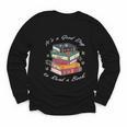 It's a Good Day To Read a Book Floral Stack Tee Youth Long Sleeve Tee