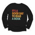 It's A Good Day To Read A Book Retro Vintage Teacher Youth Long Sleeve Tee
