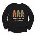Just Booked For The Holidays Gingerbread Youth Long Sleeve Tee Just Booked For The Holidays Gingerbread Youth Long Sleeve Tee