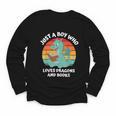 Just A Boy Who Loves Dragons And Books Kids Toddler Baby 5T Youth Long Sleeve Tee Just A Boy Who Loves Dragons And Books Kids Toddler Baby 5T Youth Long Sleeve Tee