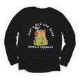 Just a Girl Who Loves Books And Capybaras Youth Long Sleeve Tee