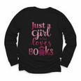 JUST A GIRL WHO LOVES BOOKS LIBRARIAN BOOK LOVERS BOOKWORM Youth Long Sleeve Tee JUST A GIRL WHO LOVES BOOKS LIBRARIAN BOOK LOVERS BOOKWORM Youth Long Sleeve Tee