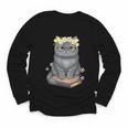 Just A Girl Who Loves Cats & Books Bookish Women Youth Long Sleeve Tee