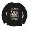 Just a Girl Who Loves Cute Dragons And Books Youth Long Sleeve Tee