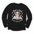 Just a Girl Who Loves Dogs And Books Cute Dog Youth Long Sleeve Tee Just a Girl Who Loves Dogs And Books Cute Dog Youth Long Sleeve Tee